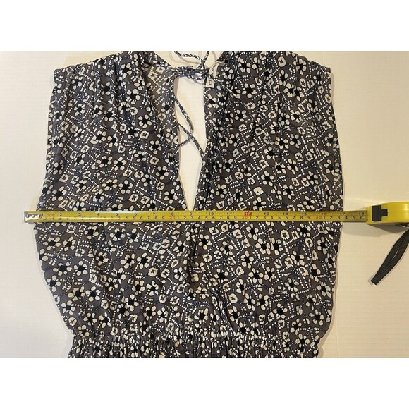 Ulla Johnson Gray Floral Midi Dress Sleeveless Casual Wedding Party Size 2 Silk - Picture 15 of 15